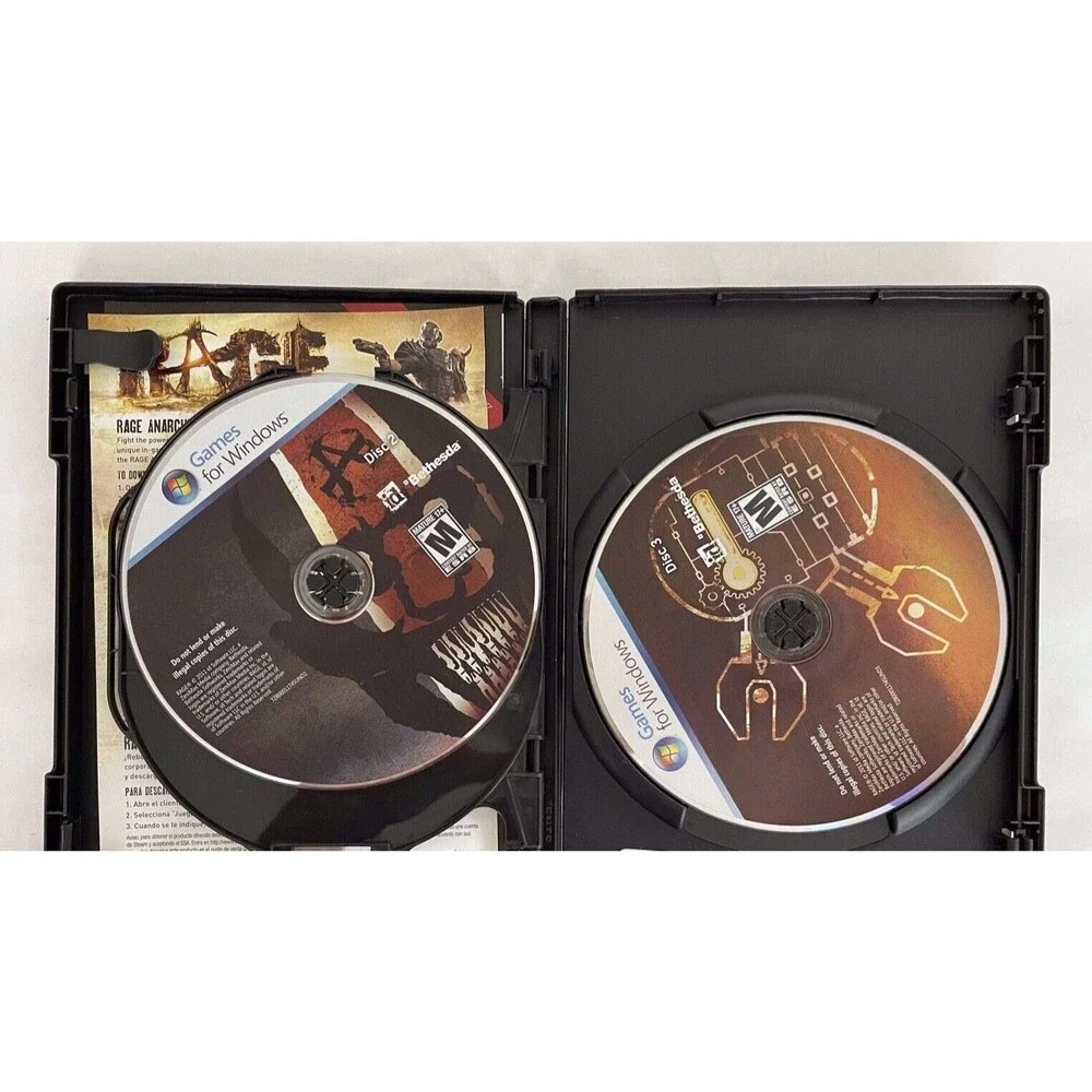 Rage Anarchy Edition PC DVD Games For Windows 3 Discs Complete w/Key Code